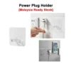 Wall Storage Hook USB Cable Power Plug Socket Holder Home Office Adhesive Hanger