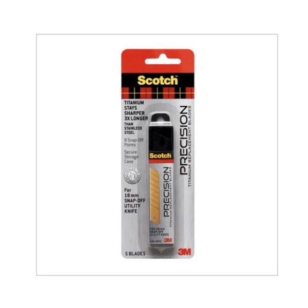 3M Scotch Precision Titanium Replacement   Refill Blade 18mm 5pcs