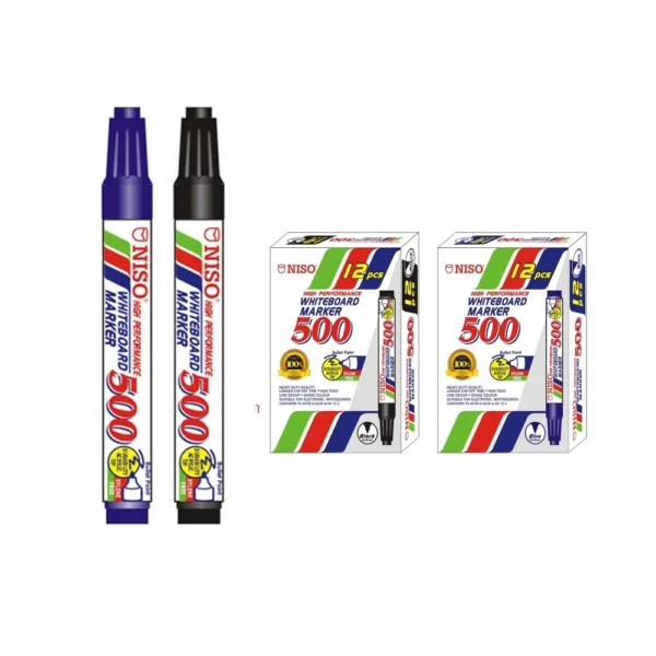 Niso Whiteboard Marker Pen 500 Black Blue