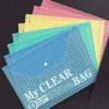 A4   B4 Transparent PVC File with button   Office File Bag   File Portfolio   A4   B4