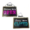 [2pcs] Open And Closed Creative PP Hanging Sign Board 30cm x 21cm
