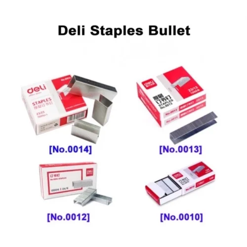 Deli Staples Bullet Sharp Tip Strong Holding