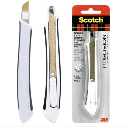 [2pcs] 3M Scotch Small Titanium Utility Knife