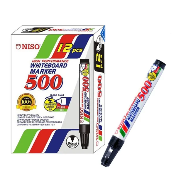 Niso Whiteboard Marker Pen 500 Black Blue