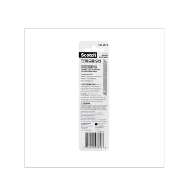 3M Scotch Precision Titanium Replacement   Refill Blade 9mm 5pcs