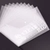 A4   B4 Transparent PVC File with button   Office File Bag   File Portfolio   A4   B4