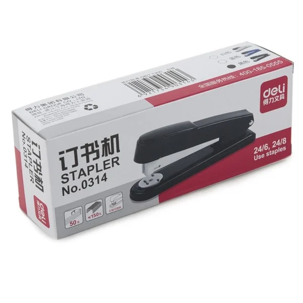 Rotatable No 0314 thickened large stapler  stapler size 24 6 deli  0314