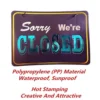 [2pcs] Open And Closed Creative PP Hanging Sign Board 30cm x 21cm