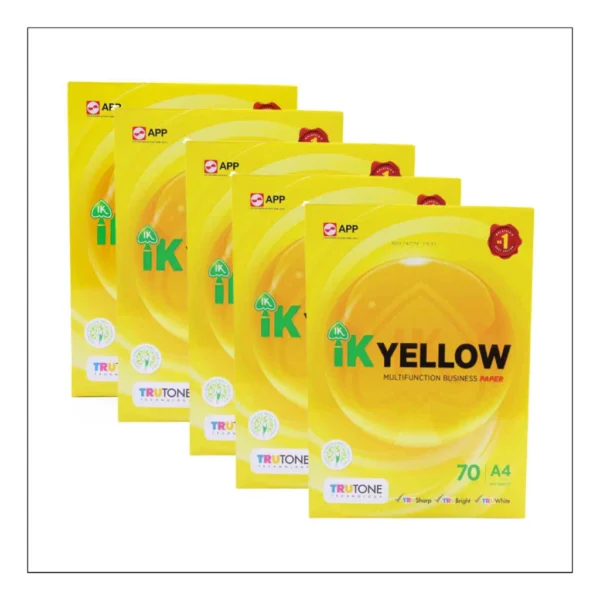 IK YELLOW A4 PAPER 70GSM 450 s  INDAH KIAT