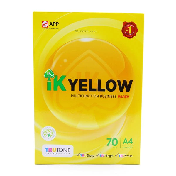 IK YELLOW A4 PAPER 70GSM 450 s  INDAH KIAT