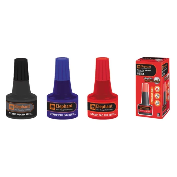 ELEPHANT 30ML STAMP PAD BLUE BLACK RED Refill Ink