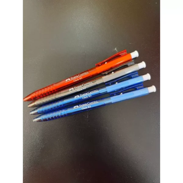 FABER CASTELL BALL PEN CLICK X5 MIX PACK OF 4